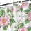 Cortina de chuveiro com estampa floral, 91 x 183 cm (36 x 72 polegadas), com 12 ganchos. 3
