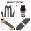 Men's Polyester Suspenders Adjustable 3-Clip 2.5x100cm 5