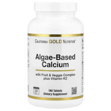 Super Nutrition, Algebaserad Kalcium med Kalcium, Vitamin D3 och Magnesium, Ekologisk Jordgubbe, Hallon & Blåbär, 180 Tabletter