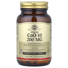 Solgar, Vegan CoQ-10, 200 mg, 60 Vegetariëne Capsules