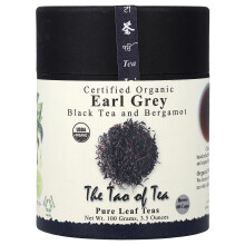 The Tao of Tea, Gecertificeerd Biologische Zwarte Thee en Bergamot, Earl Grey, 3.5 oz (100 g)