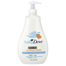Dove, Bebê, Cuidado com a Pele Sensível, Lótio Hiperalergênico, Riqueza de Humidade, 20 fl oz (591 ml)