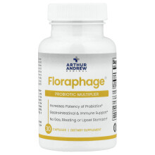 Arthur Andrew Medical, Floraphage, Probiotisk Multiplier, 30 Kapslar