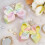 Rainbow Hair Bows Satin 5.5 Inch 4 pcs 6