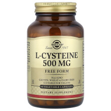 Solgar, Cisteína L, 500 mg, 90 Cápsulas Vegetais