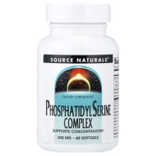 Source Naturals, Fosfatidyl Serine Complex, 500 mg, 60 Softgels