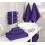 Conjunto de toalhas turcas de algodão com 6 peças, 600 g/m² 2
