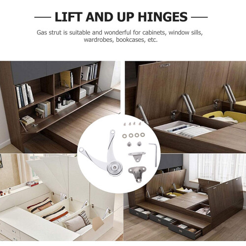 Μεντεσέδες Loft Hatch Μεντεσέδες για Πόρτες Ντουλαπιών με Αυτόματο Κλείσιμο 21X4.5cm 1