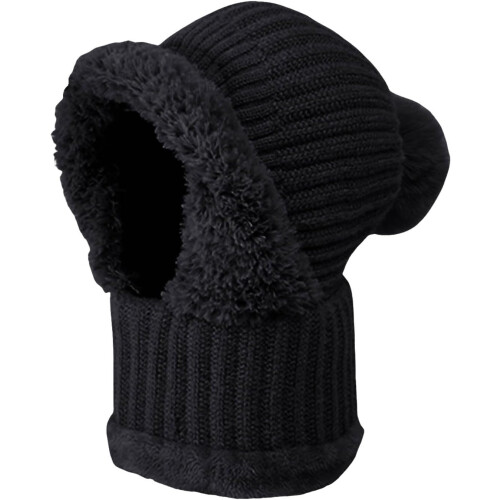Set da sci in maglia con sciarpa e maschera per il viso (3 pezzi) 2