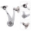 Μεντεσέδες Loft Hatch Μεντεσέδες για Πόρτες Ντουλαπιών με Αυτόματο Κλείσιμο 21X4.5cm 6