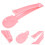 Kattmatspresssked Rosa Plast 1-pack 5