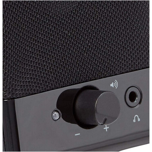 USB-Powered Computer Speakers for Desktop or Laptop PC with Volume Control, Plug-N-Play, Black 1
