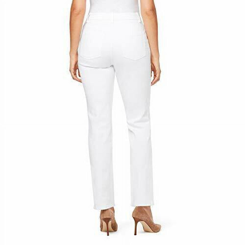 Calça jeans reta Amanda de cintura alta para mulheres e tamanhos plus size, comprimento regular de 30 polegadas (76 cm), comprimento da perna curto 2