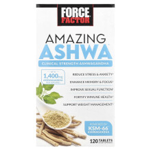 Force Factor, Amazing Ashwa , 120 Tablets