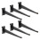 Gridwall Shelf Bracket with Lip, 12" Metal Gridwall Brackets Hooks Heavy Duty Shelf Bracket Gridwall Accessories 1