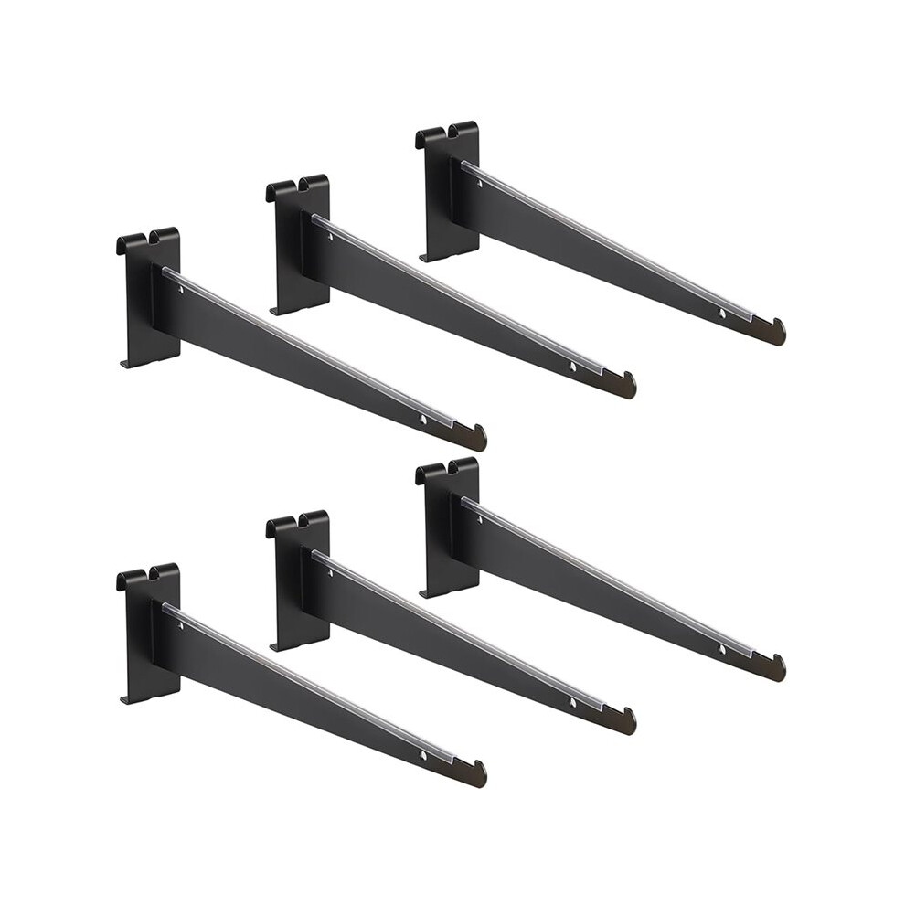 Gridwall Shelf Bracket With Lip, 12" Metal Gridwall Brackets Hooks Heavy Duty Shelf Bracket Gridwall Accessories 6132206266189