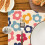 Vintage-Tischsets mit Blumenmuster, 4er-Set 3