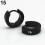 Punk Gothic Hoop Stud Øredobber Rustfritt Stål Rosa 8