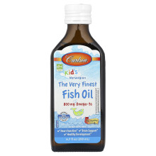 Carlson, Barns Norska, Den Allra Finaste Fiskolja, Just Peachie, 800 mg, 6.7 fl oz (200 ml)