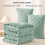 Sage Green Fleece King Comforter Set 3-Piece 6