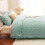 Sage Green Fleece King Comforter Set 3-Piece 7