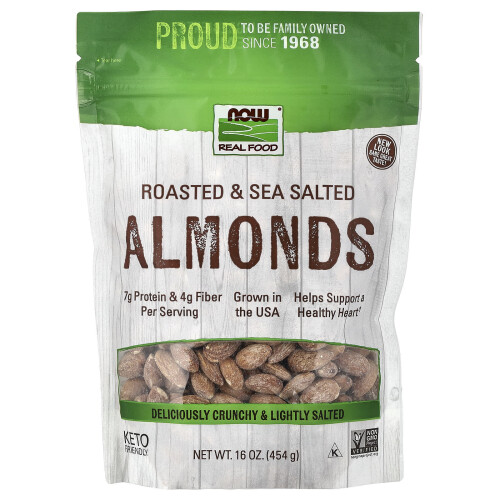 NOW Foods NOW Foods, Almendras, Recheadas e Salgadas, 16 oz (454 g)