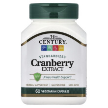 21st Century, Cranberry-Extrakt, Standardisiert, 60 vegetarische Kapseln