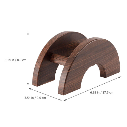 Kaffefilterställ – ABS, träådring, 17,5 cm 1