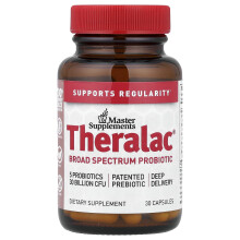 Master Supplements, Theralac, Bred spektrum Probiotikum, 30 Capsules