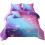 Conjunto de cama de solteiro com glitter roxo (6 peças) 2