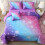 Conjunto de cama de solteiro com glitter roxo (6 peças) 3