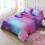 Conjunto de cama de solteiro com glitter roxo (6 peças) 4