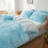 Parure de lit rose pour lit simple avec taie d'oreiller 4