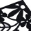 4Pcs Flower Hanging Screen Room Divider Wall Black 5