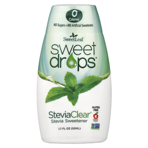 Wisdom Natural, SweetLeaf, Gotas Dulces, SteviaClear, 1.7 fl oz (50 ml)