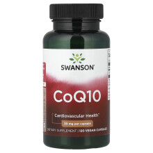 Swanson, CoQ10, 30 mg, 120 Kapslí