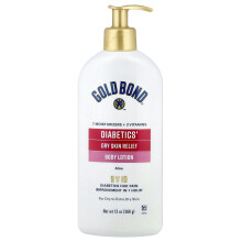 Gold Bond, Diabéticos, Lotion de Alívio da Pele Seca, Aloe, 13 oz (368 g)