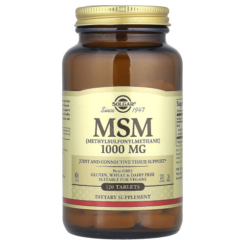 Solgar Solgar, MSM (Methylsulfonylmethane), 1,000 mg, 120 Comprimati