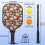Σετ κουπιών Pickleball από fiberglass με λουλούδια, 2 μπάλες και τσάντα, συμβατό με παιχνίδι 3