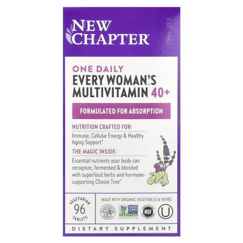 New Chapter, Každá žena 40+ Multivitamin, 96 Vegetariánských Tablet