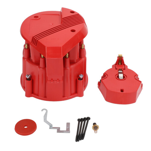 Large V8 Distributor Cap Rotor Kit for SBC BBC 283-454 Red 1