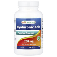 Best Naturals, Hyaluronzuur, 200 mg, 120 tabletten