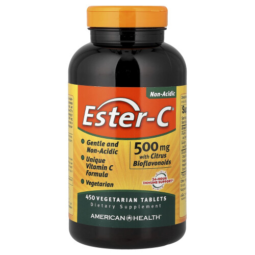 American Health, Ester-C με Σιτάρι Βιοφλαβονοειδή, 500 mg, 450 ΒοτανοθεραπευτικάTablets