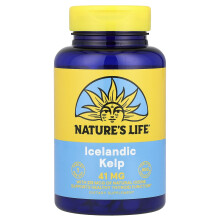 Nature's Life, Izlandi Kelp, 41 mg, 500 Tabletta
