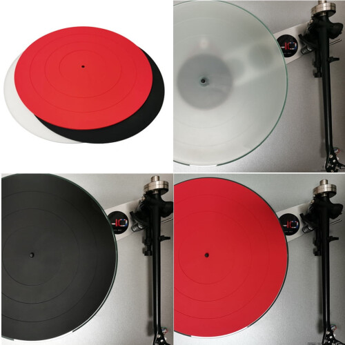 Silicone Pad Rubber LP Antislip Mat Durable Anti-vibration Phonograph Turntable 2