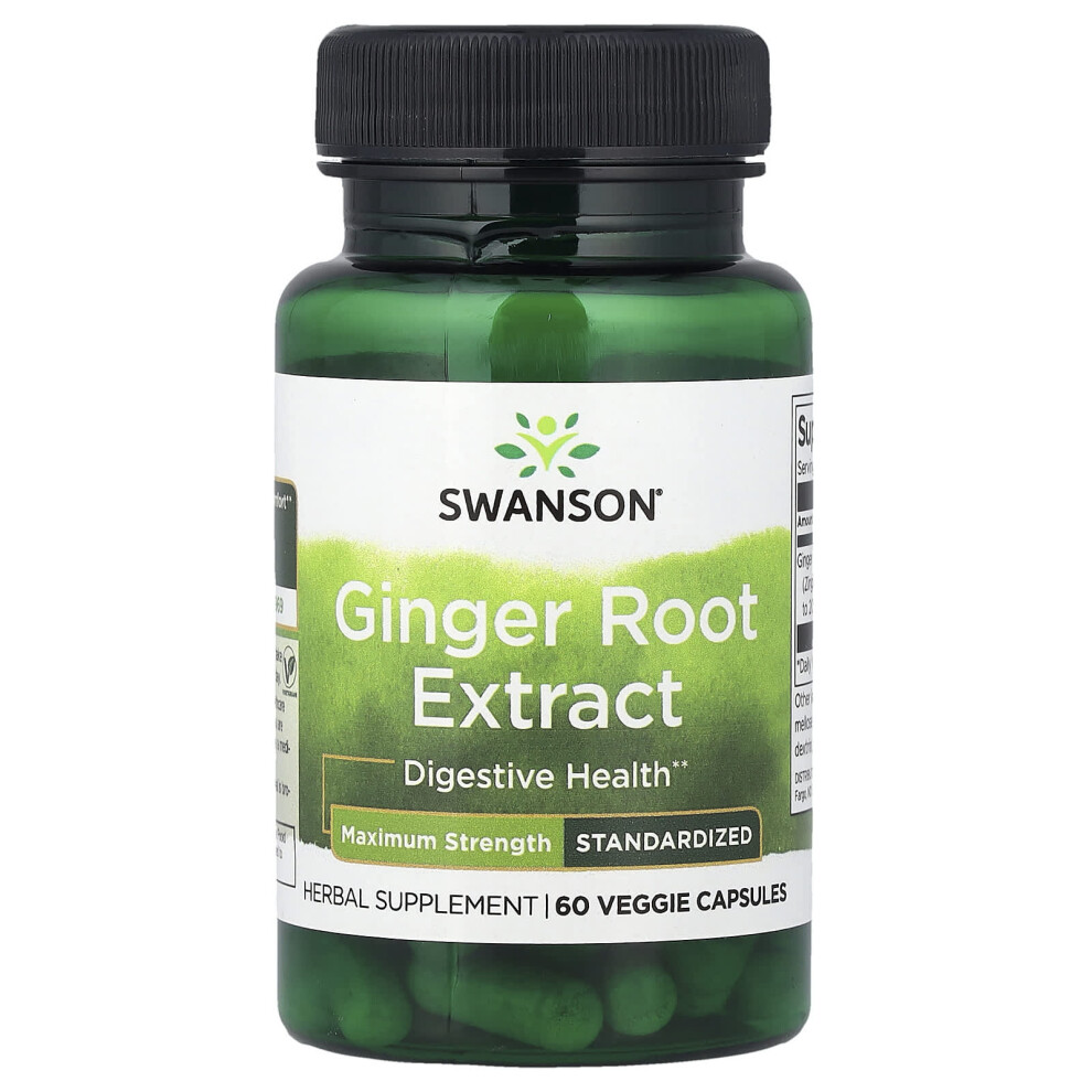 Swanson , Ginger Root Extract, 60 Veggie Capsules