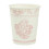 Copos de papel florais BalsaCircle com borda dourada (24 unidades) 3