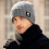 Cappello caldo lavorato a maglia, pullover foderato in pile, 1 pezzo 4