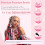 Cabelo pré-esticado rosa choque para tranças, 30 polegadas (76 cm), 2 pacotes. 4