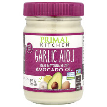 Primal Kitchen, Echte Mayonaise Gemaakt met Avocado Olie, Garlic Aioli Mayo, 12 fl oz (355 ml)
